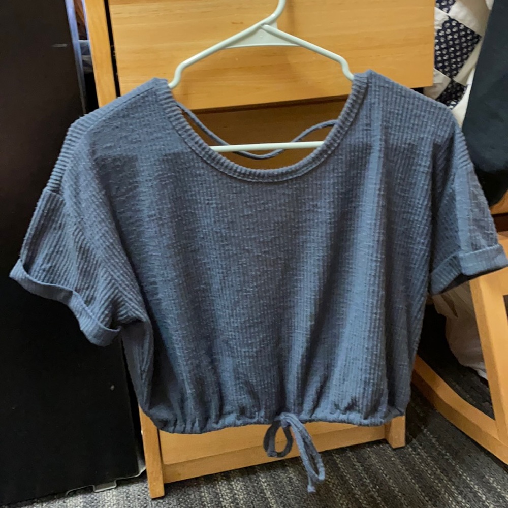 Dark Navy Open Back T-shirt